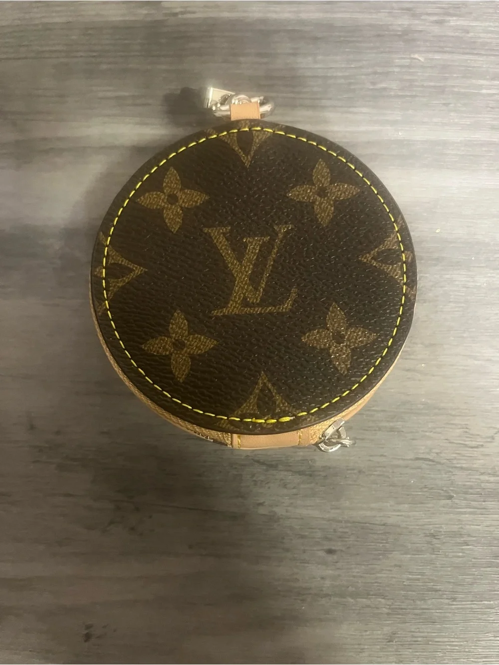 Blue Donut Keychain Coin Pouch
